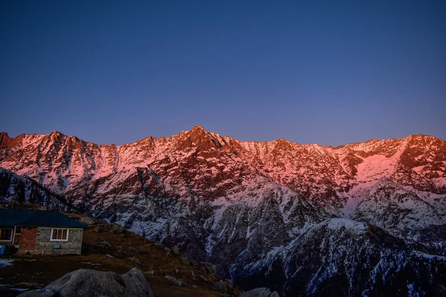 Sunrise over the Himalayas